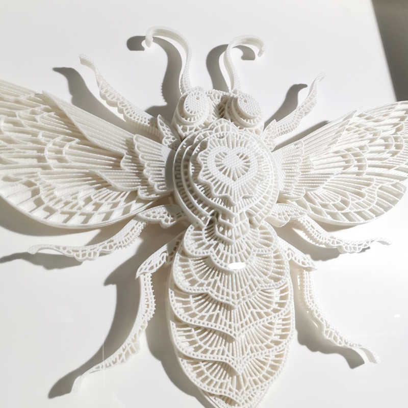 3D Layered Bee Wall Art – Luxury Minimalist Wooden Sculpture, Living Room, Entryway, Dining Decor, Handcrafted Glazed Panel