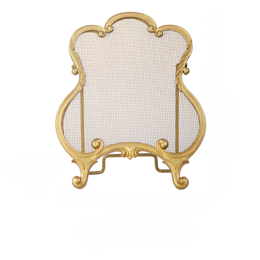Gold Metal Jewelry Organizer Stand, Vintage Necklace & Earring Display Holder, Ornate Countertop Rack for Bedroom, Market Booth, Commercial, or Home Use