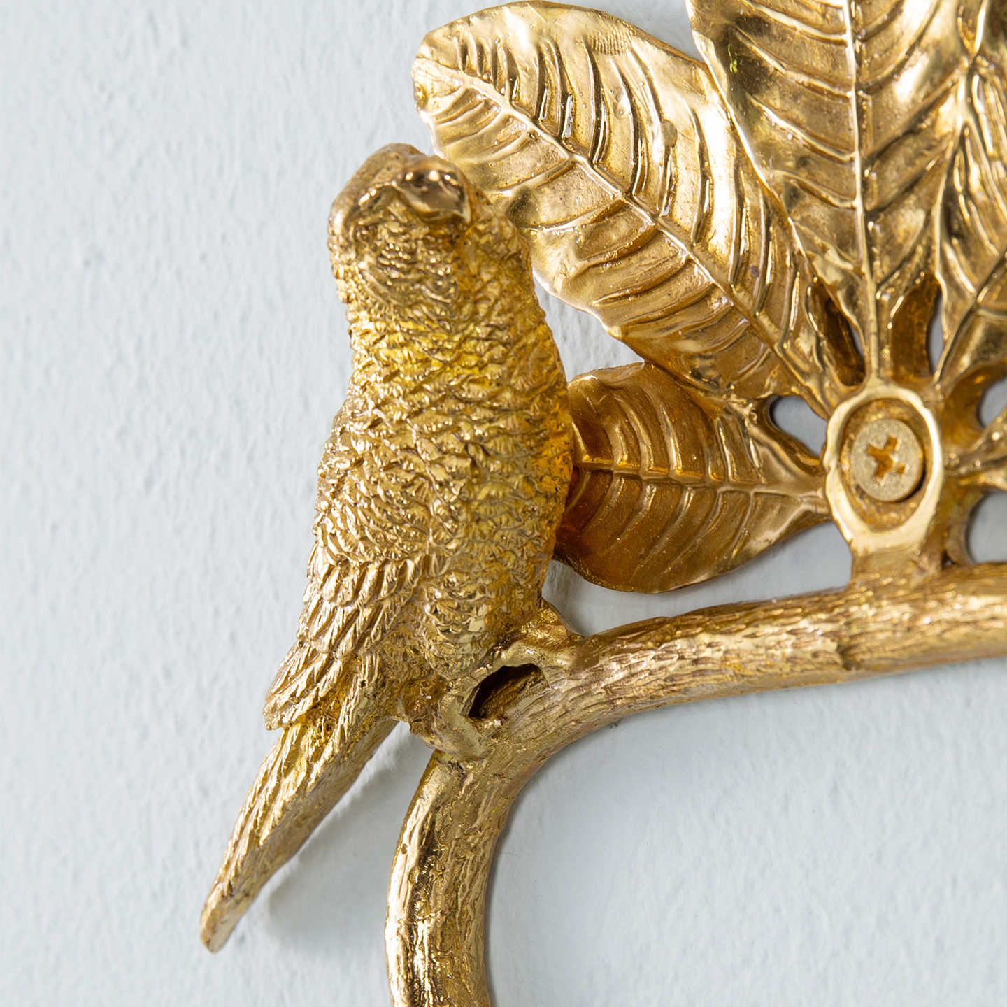 Brass Bird Wall Hook – Decorative Gold Towel Hook for Bathroom, Bedroom, Hotel Closet, or Entryway Organization