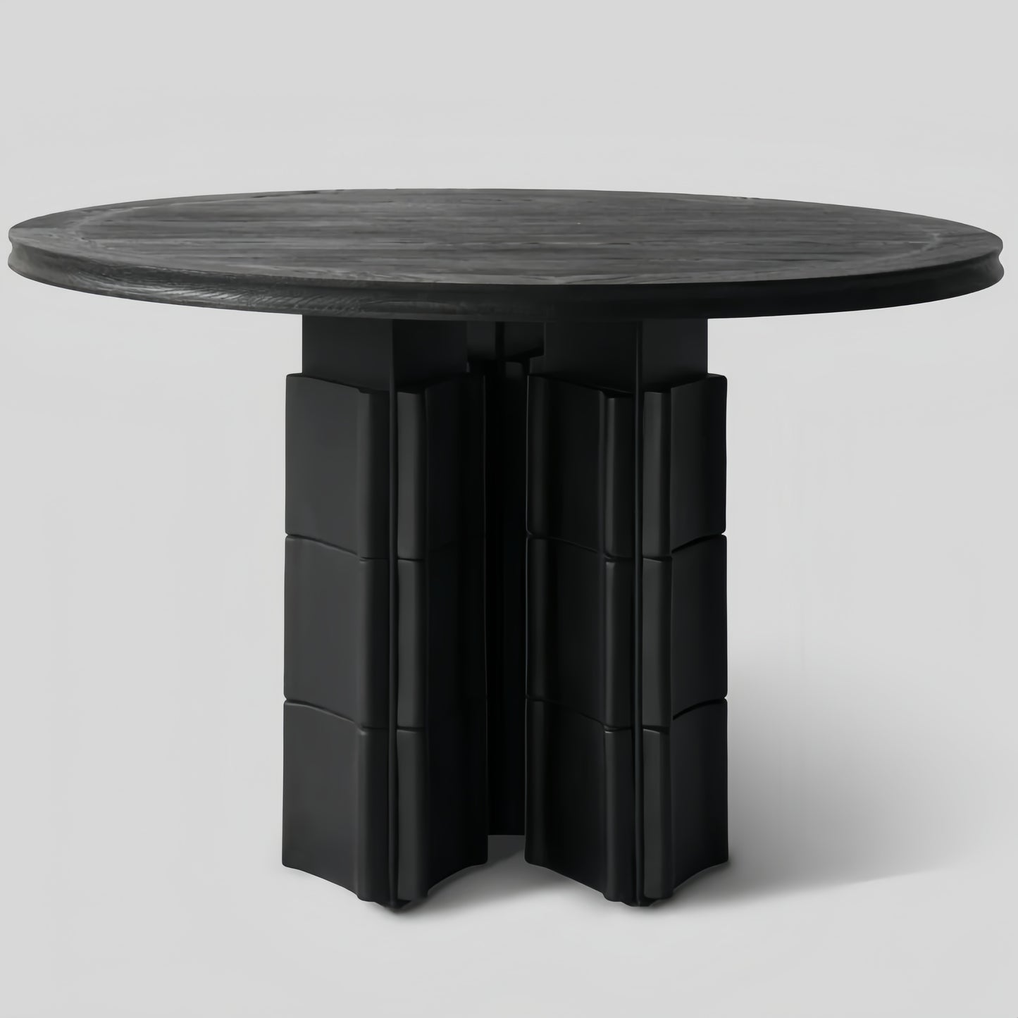 Vintage Solid Wood Round Dining Table, Designer Table for Home, Living Room, or Café