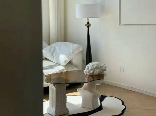 Designer Modern Art Coffee Table – Minimalist Luxury Sculptural Center/Side Table for Living Room or Small Apartment