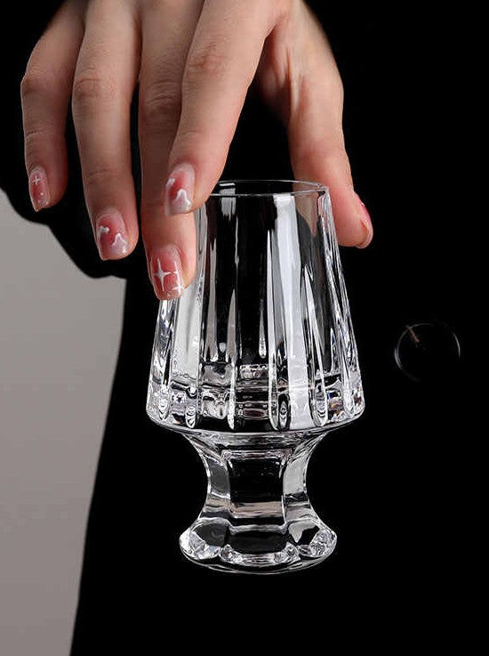 K9 Crystal Whiskey Tasting Glass 85ml – Premium Vintage Nosing Glass, Heavy Base, Lead-Free, Set of 6 For Spirits, Scotch & Bourbon