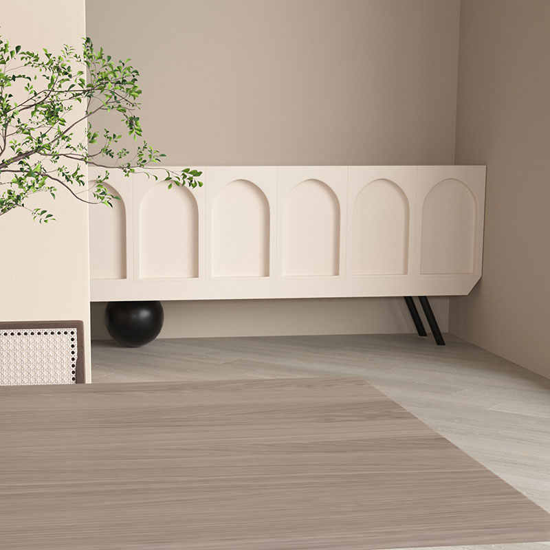 Italian Minimalist Arch Pattern Floating Sideboard – Wabi-Sabi Six-Door White Console Cabinet, Modern Entryway Storage Credenza, Designer Statement Accent Furniture