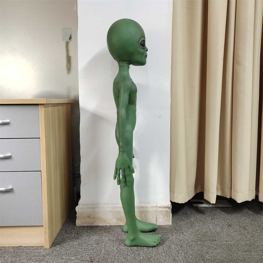 Realistic Alien Model – UFO Extraterrestrial Prop, Space Theme Display & Movie Set Decoration