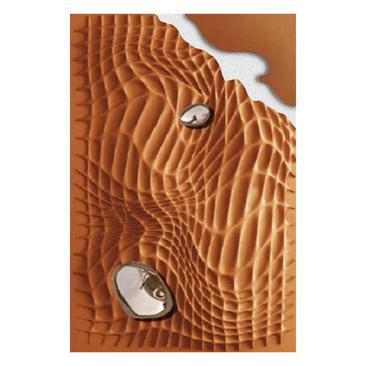 Modern Luxury Orange 3D Relief Wall Art, Hand-Painted Sandstone Texture with Stainless Steel Spheres, Entryway, Hallway & Living Room Decorative Panel