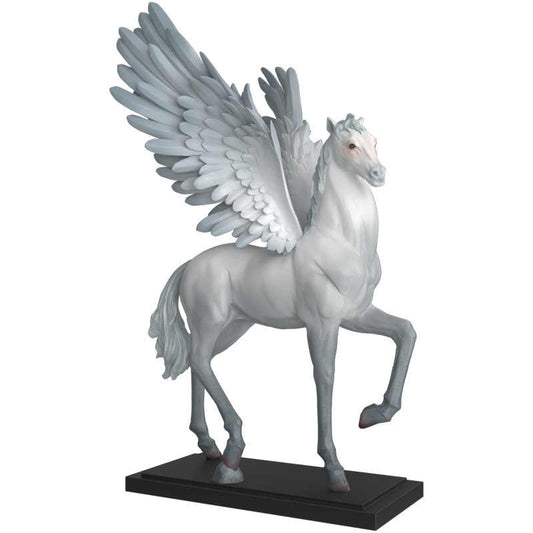 Luxury Pegasus Figurine – Blue Winged Horse Sculpture for Home and Office Decoration, Modern Artistic Flying Horse Ornament, Unique Gift