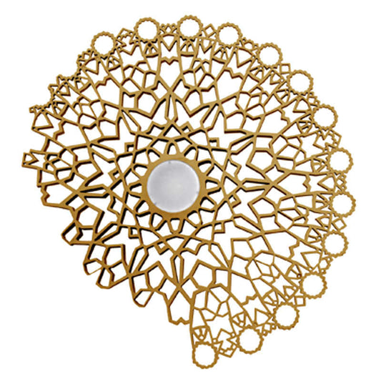 Peacock Hollow Metal Wall Lamp, Large Gold Artistic Geometric Sconce for Living Room, Dining, Bedroom, Creative Study