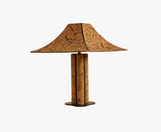 Vintage Artistic Table Lamp, High-End Designer Accent Light, Natural Wood and Metal for Villas, Tea Rooms, Living Spaces