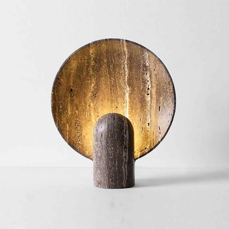 Modern Minimalist Creative Marble Table Lamp, Style Desk & Bedside Light—Warm Ambient Lighting