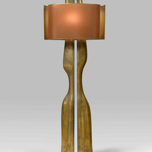 Luxury Modern Floor Lamp, Designer Sculptural Brass Statement Lighting for Model Homes, Living Room, Exhibition Hall, Bedroom