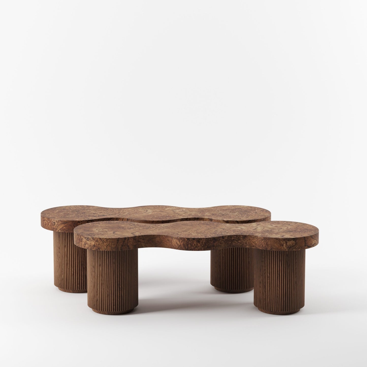 Designer Travertine Long Bench – Vintage Creative Entryway Shoe Stool, Artistic Sculpted Coffee Table