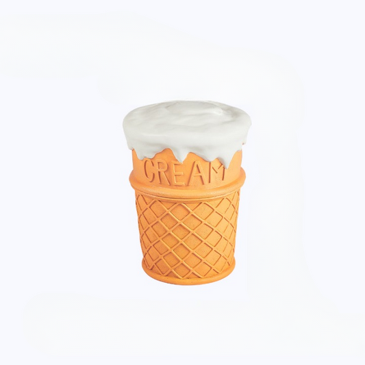 Ice Cream Cone Resin Stool, Creative Dessert Accent Seat, Decorative Side Table, Small Shoe Bench, Food Inspired Art Stool for Entryway, Bedroom, Living Room, Patio Decor