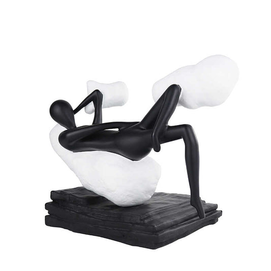 Modern Luxury Abstract Gymnast Lounge Sculpture – Artistic Home, Sample Apartment, Sales Office Art Decor