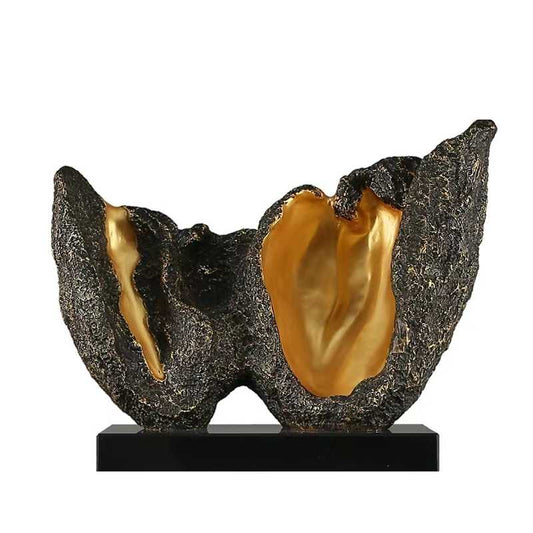 Modern Abstract Stone Mountain Sculpture – Zen Hotel Lobby, Entryway, Artistic Corridor Decor