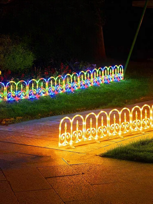 Solar & USB Powered String Landscape Lights with Remote – 3 Meter Outdoor Decorative Fencing for Christmas, Halloween, Lawn & Garden Waterproof