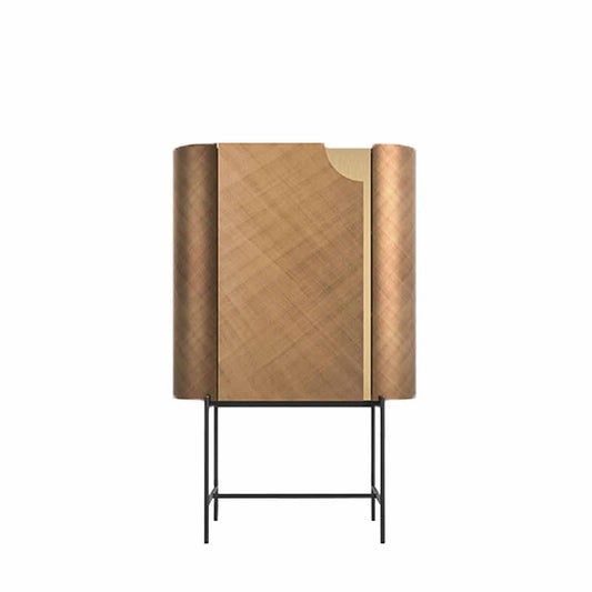 Minimalist High-Leg Sideboard Cabinet, Modern Luxury Storage Buffet for Living Room & Dining Room