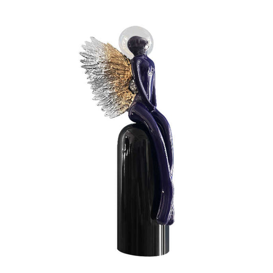 Modern Abstract Human Sculpture, Tall Minimalist Art Figurine for Hotel Lobby, Living Room & Showroom Decor, Unique Floor Statue Accent 39" High