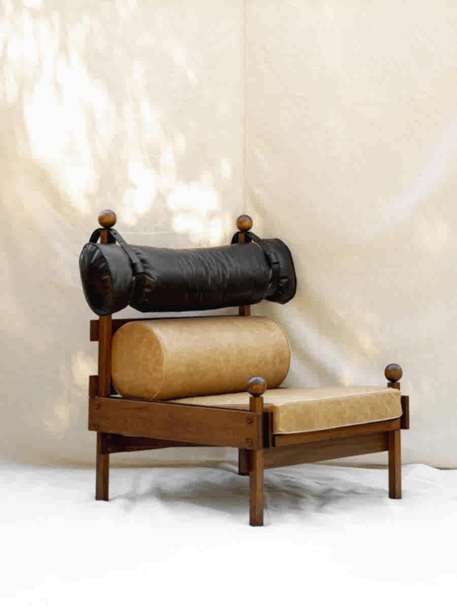 Vintage Tiger Chair, Designer Leisure Accent Lounge Chair, Creative Retro Single Sofa for Living Room or Bedroom