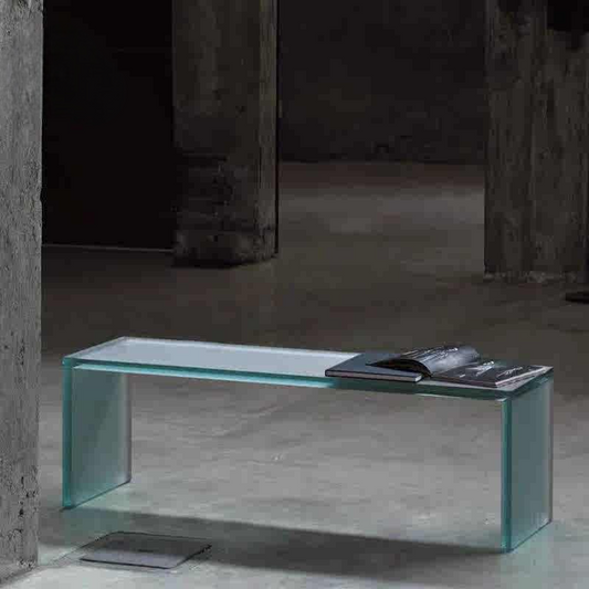 Modern Light Green Acrylic Bench, Custom Luxury Designer Shoe Bench & Bedroom End-of-Bed Seat, Minimalist Small Space Art Bench