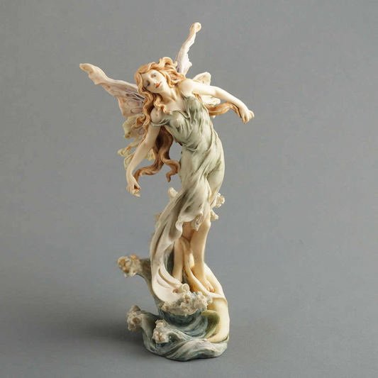 Fairy with Calla Lily Figurine – Elegant Home Decor Gift, Flower Spirit Sculpture, Creative Art