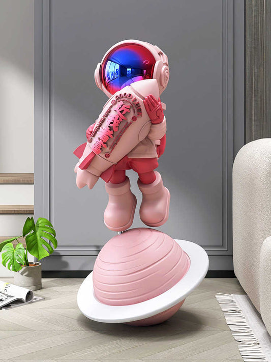 Large Astronaut Floor Statue – Modern Living Room, Sofa Art, Housewarming/Grand Opening Decor