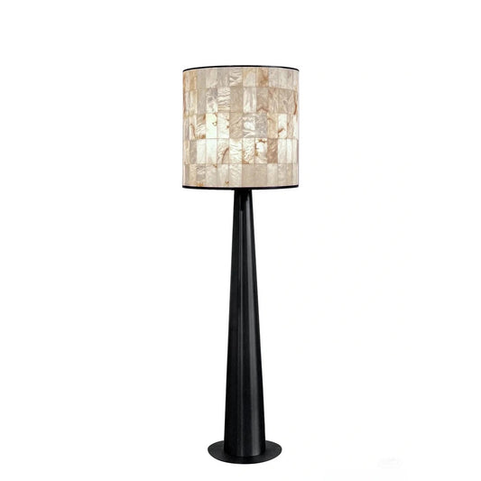 Designer Art Cloud Stone Floor Lamp, Checkered Marble Shade, Modern Style for Living Room, Bedroom, Study, Statement Lighting