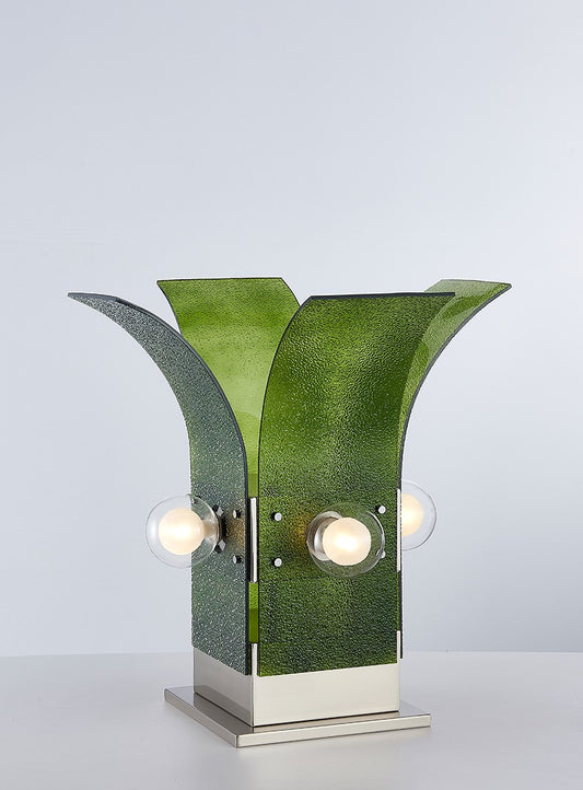 Pine Tree Table Lamp, Modern Green Acrylic Glass for Living Room, Bedroom, Office Decor