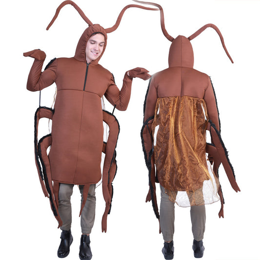 Adult Cockroach Costume Set – Funny Insect Bug Cosplay Suit for Halloween, Performances