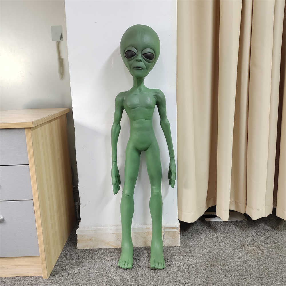 Realistic Alien Model – UFO Extraterrestrial Prop, Space Theme Display & Movie Set Decoration