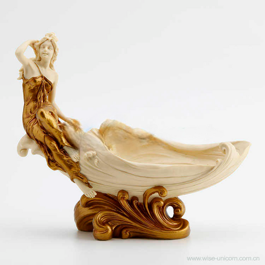 Elegant Lady Jewelry Tray – Creative Resin Decorative Tray for Vanity, Dresser, or Gift, Luxury Home Decor