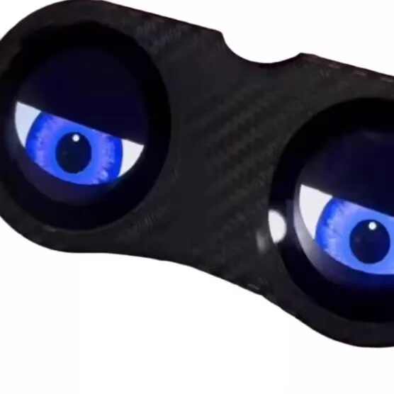 Demon Eye Dynamic LED Bicycle Rear Light, Dual-Eye USB Rechargeable Eye Tail Lamp, Multi-Mode Animated Night Safety Light for MTB, Road Bikes