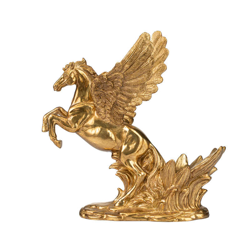 Solid Brass Horse Wine Bottle Holder – Luxury Galloping Pegasus Wine Rack for Dining Room, Bar, Tabletop, and Gift Décor