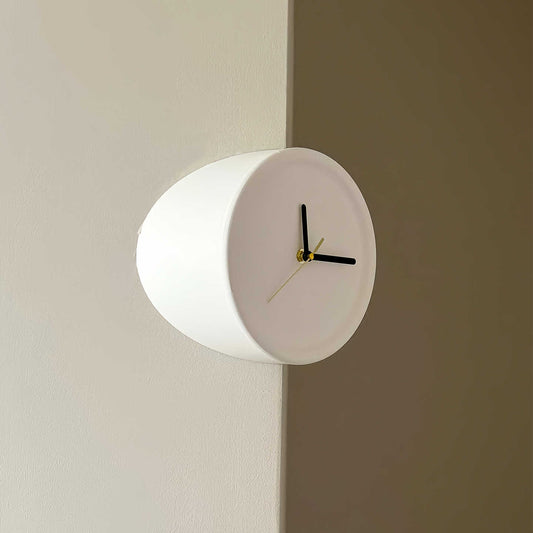 Designer Minimalist Corner Wall Clock – High-End Silent Living Room Hanging Clock, 200mm