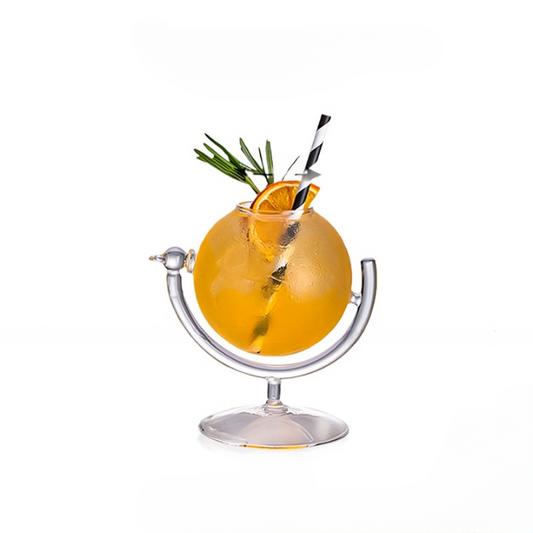Globe Cocktail Glass with Stand, 11.2 oz Novelty Drink Cup