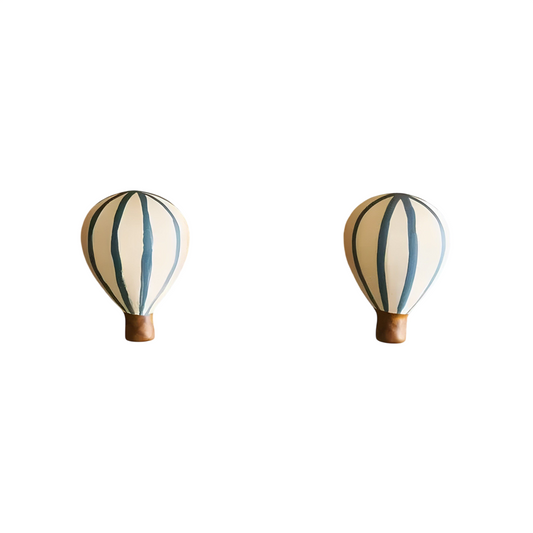 Hot Air Balloon Cabinet Knob, Ceramic Balloon Drawer Pull, Decorative Screw Mounted Cupboard Handle for Wardrobe, Dresser, Nursery, Kids Room, Kitchen Cabinet