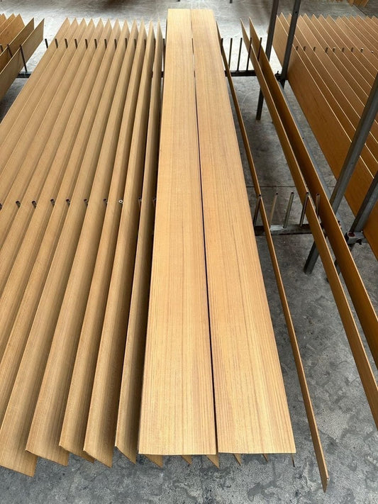 Quarter Sawn Teak Decking Strip, 1/2 x 4 in x 48 in, KD 10%