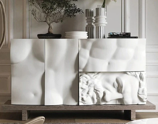 European sideboard TV cabinet Console Sideboard, Exquisite Wood Cabinet premium modern Home Storage Cabinet living room furniture
