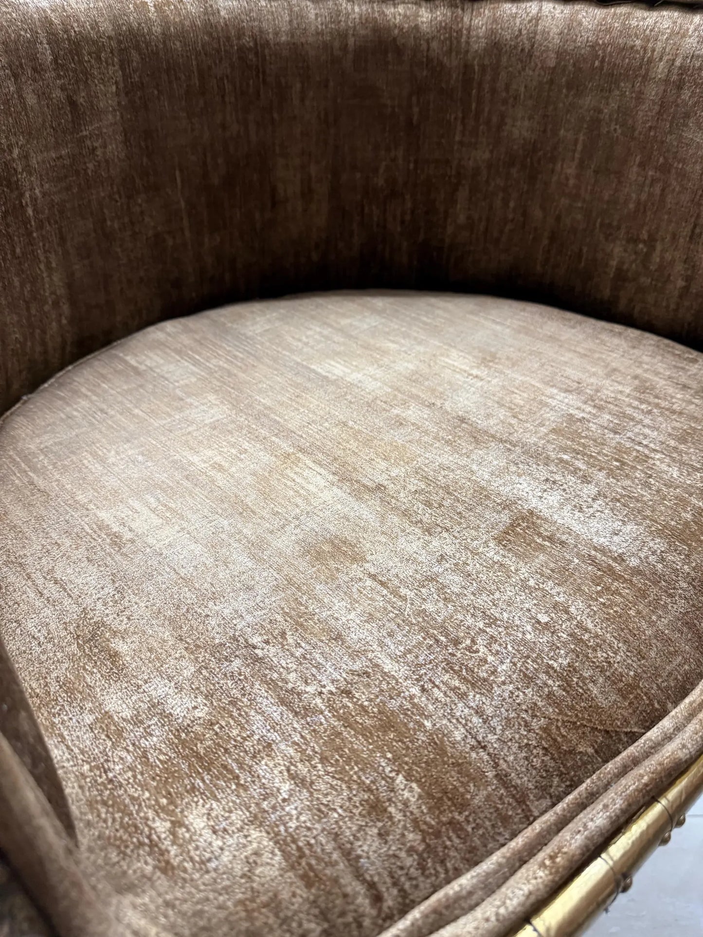 Luxury Handcrafted Brass Bar Stool | Hand-Engraved Diamond Pattern Chair for Kitchen Island | Unique Gold Metal Accent Furniture
