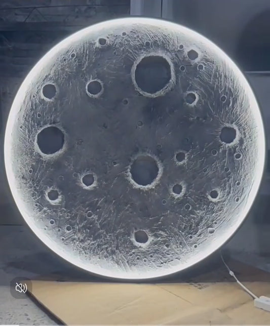 3d original moon lamp with craters 150 cm big size led moon lamp made with premium quartz sand