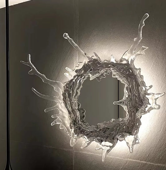 Splash mirror luxury & Unique bathroom decor with led backlights