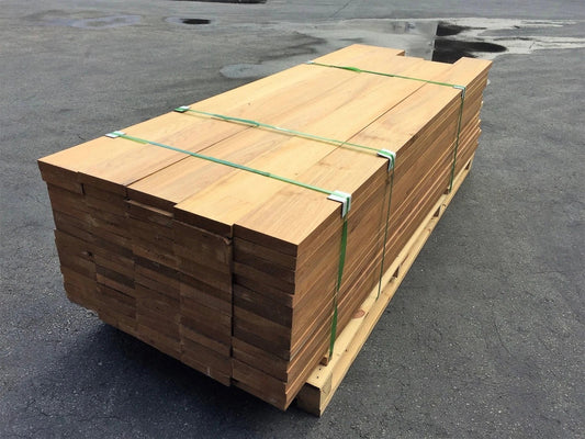 Marine Grade Teak Lumber Board, 2 x 6 x 84 Inch, Single Piece